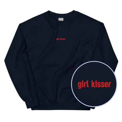 Girl Kisser Embroidered Sweatshirt