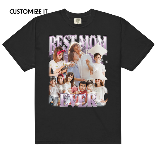 CUSTOM Best Mom Ever Photo Bootleg T-Shirt