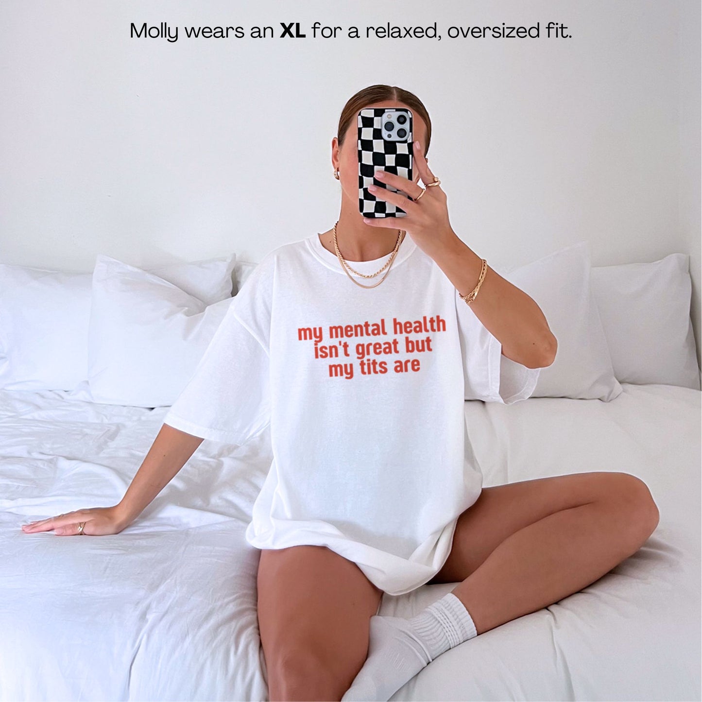 Mental Health Isn't Great Tits Are Premium T-Shirt