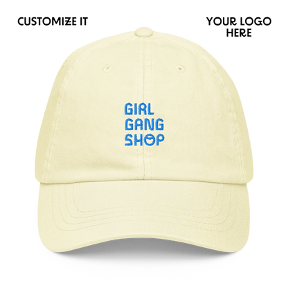 CUSTOM YOUR LOGO Embroidered Pastel Baseball Cap