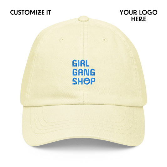 CUSTOM YOUR LOGO Embroidered Pastel Baseball Cap