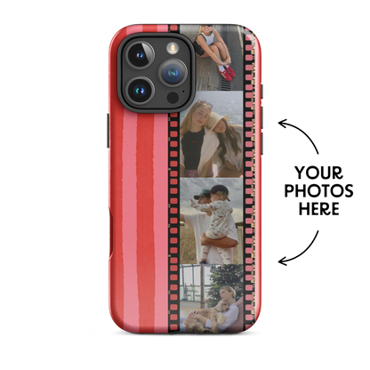 CUSTOM PHOTO Candy Stripe Aesthetic iPhone Case