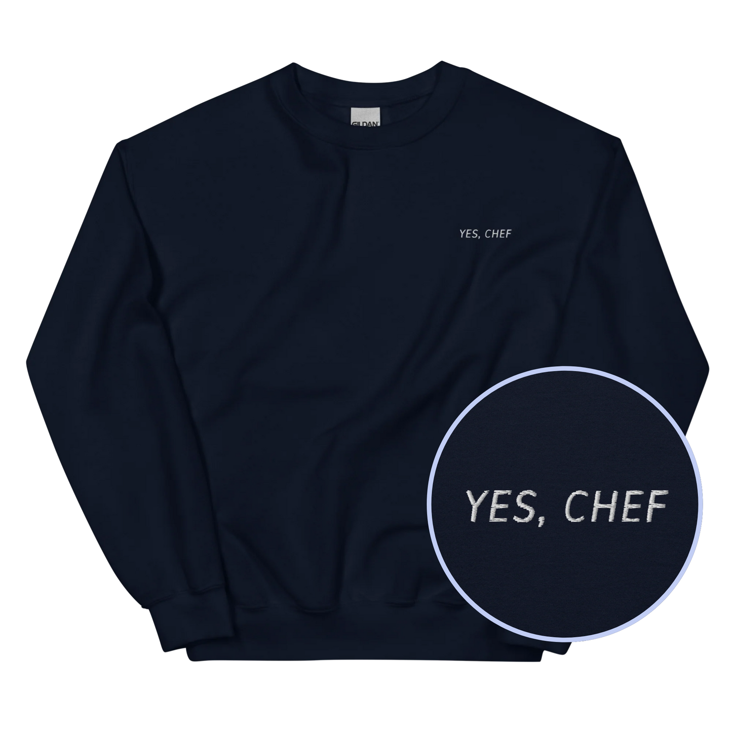 Yes Chef The Bear Embroidered Sweatshirt