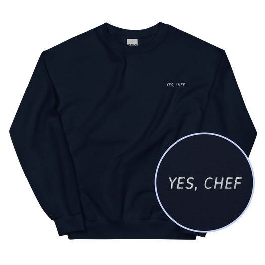 Yes Chef The Bear Embroidered Sweatshirt