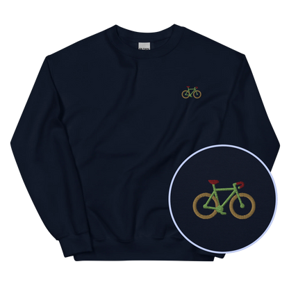 Bicycle Cyclist Embroidered Sweatshirt