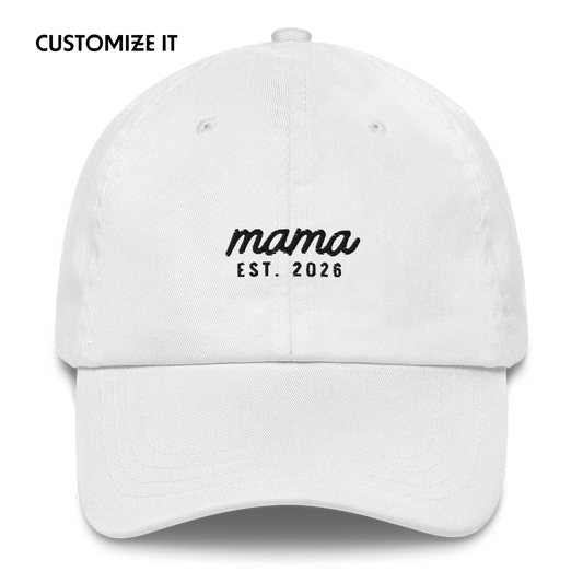 CUSTOM Mama Year Embroidered Cap