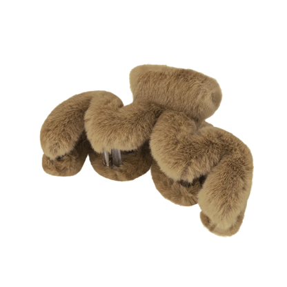 Zigzag Fluffy Hair Claw Clip