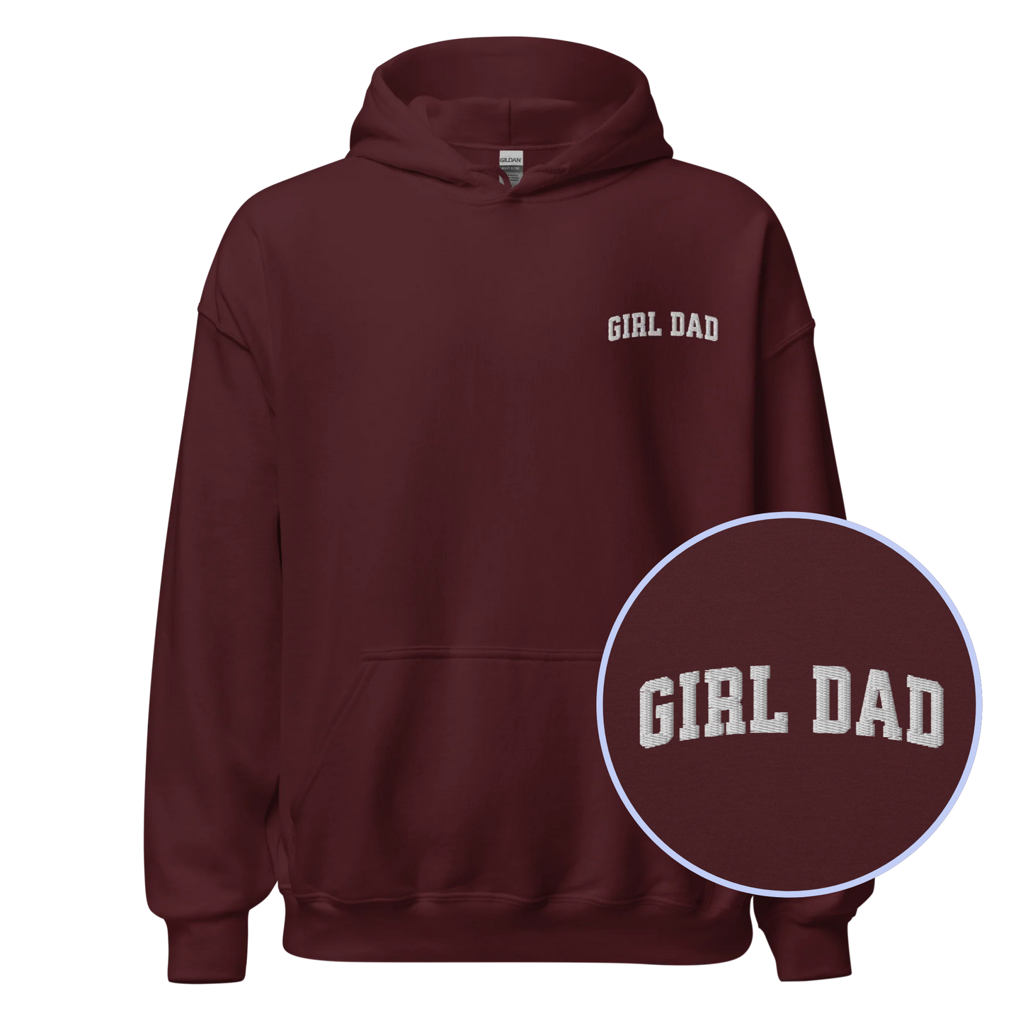 Girl Dad Embroidered Hoodie