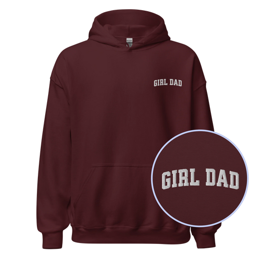 Girl Dad Embroidered Hoodie