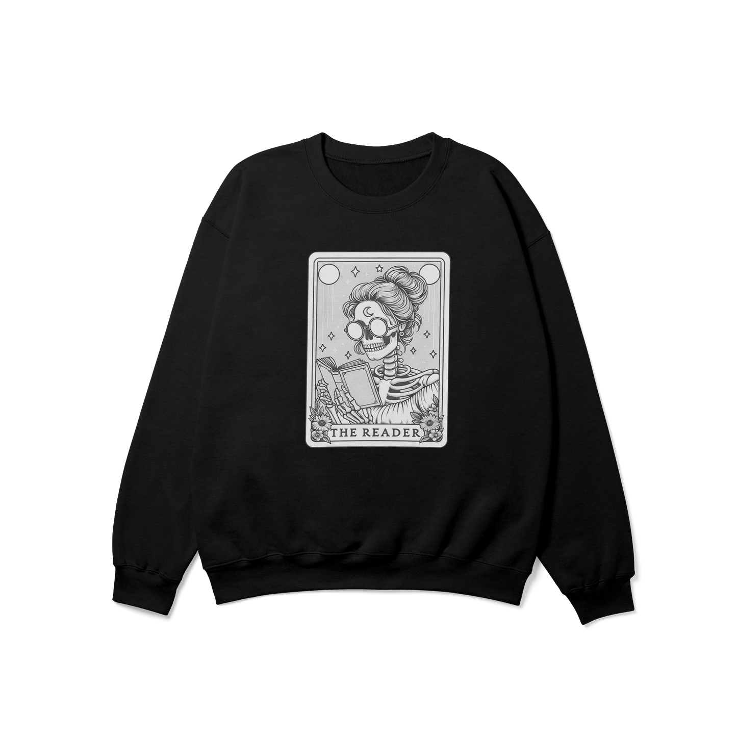 The Reader Funny Tarot Card Crewneck Sweatshirt