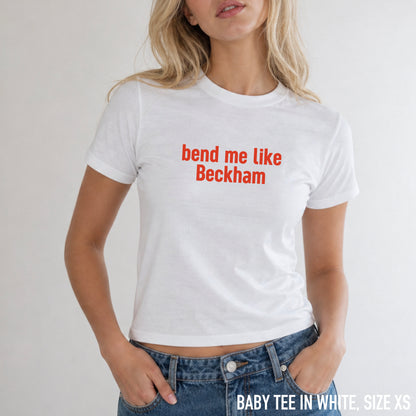 Bend Me Like Beckham World Cup Football Baby Tee