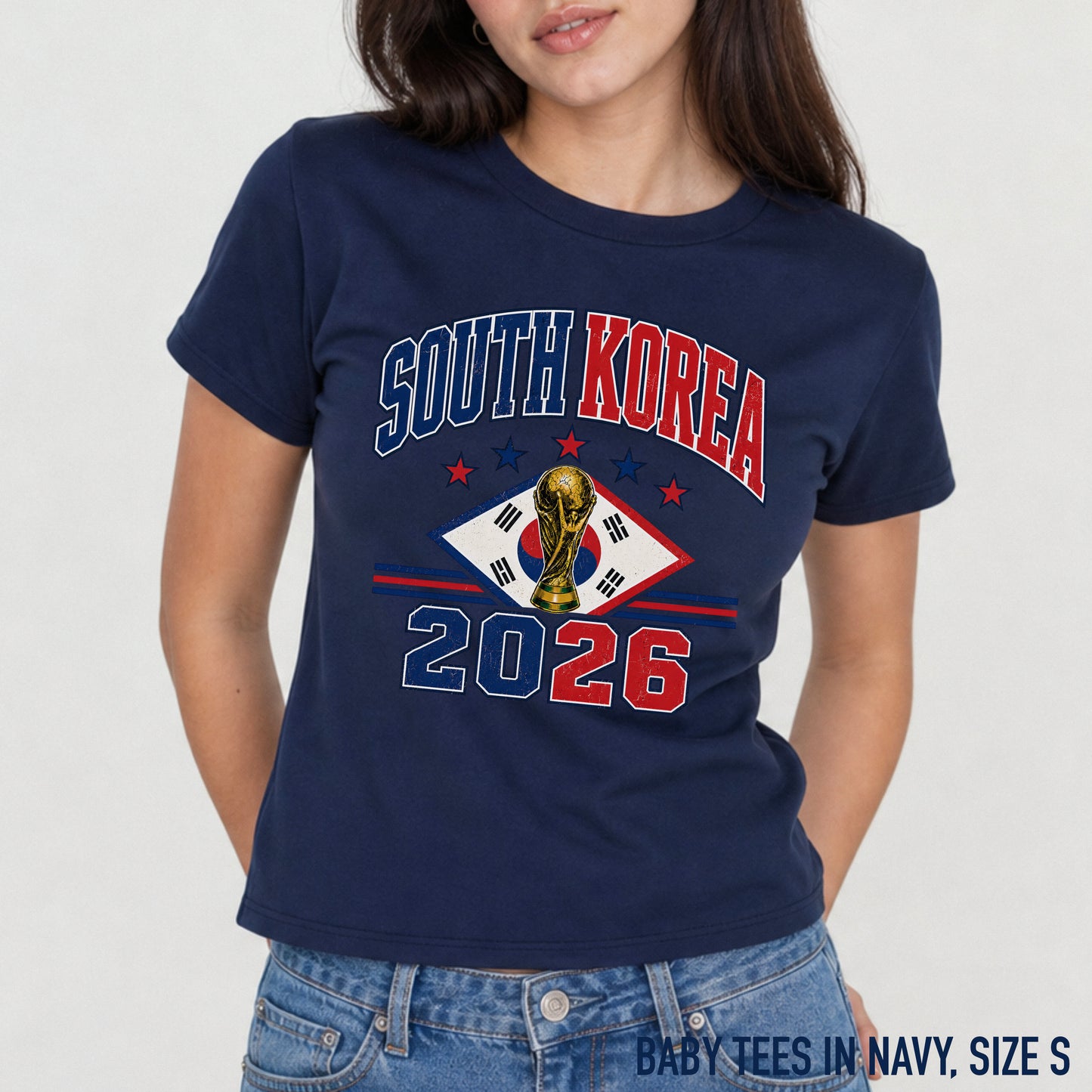 South Korea 2026 Football World Cup Baby Tee