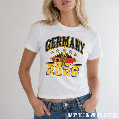 Germany 2026 Football World Cup Baby Tee