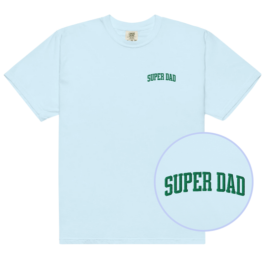 Super Dad Father Embroidered Classic T-Shirt