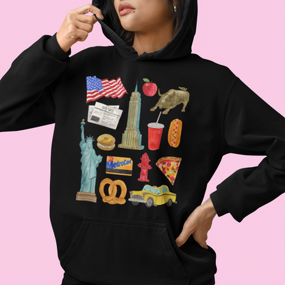 New York City Illustrations Hoodie