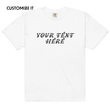 CUSTOM Your Text Floral Classic T-Shirt