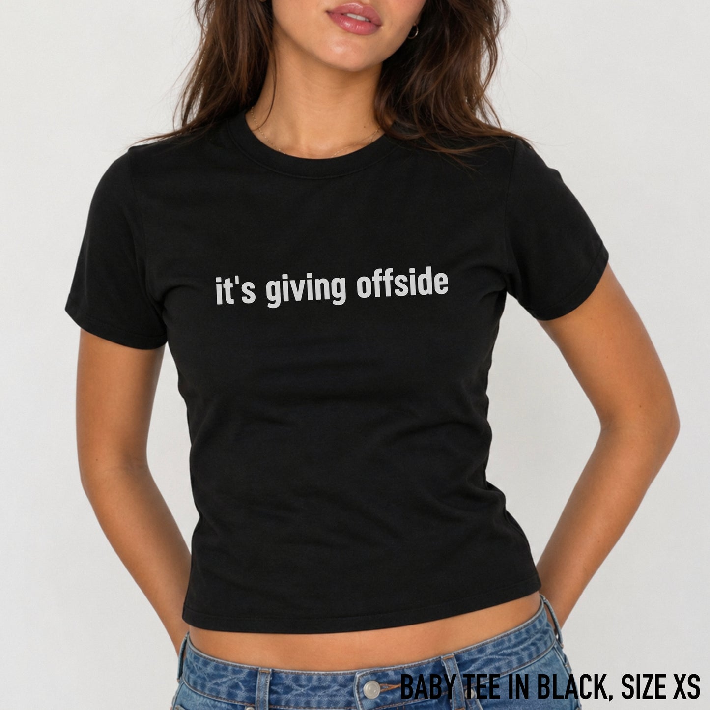 It's Giving Offside World Cup Football Baby Tee