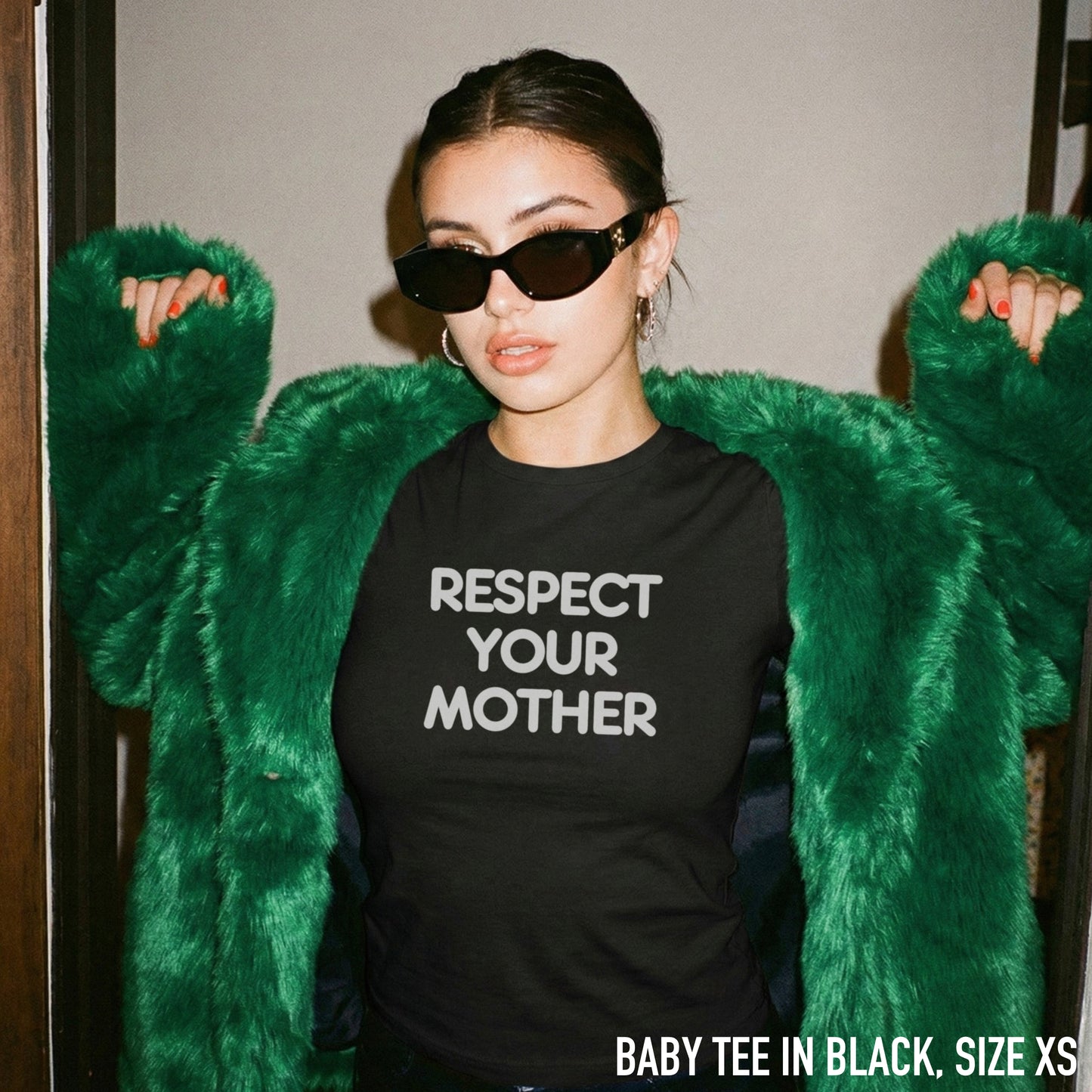 Respect Your Mother KATTDO Baby Tee