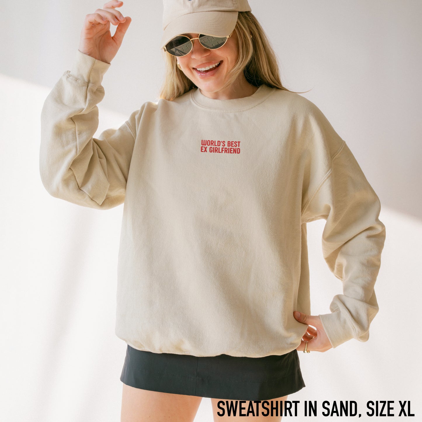World's Best Ex-Girlfriend Embroidered Sweatshirt