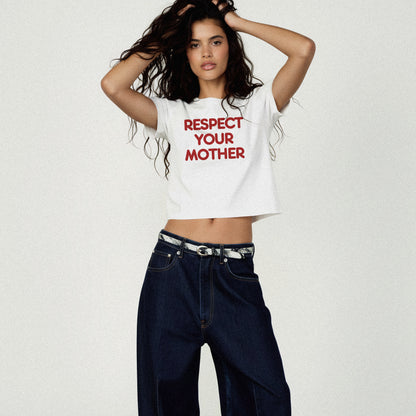 Respect Your Mother KATTDO Baby Tee