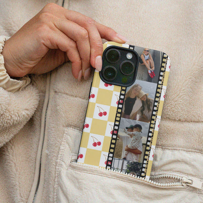 CUSTOM PHOTO Lemon Cherry Pop Aesthetic iPhone Case