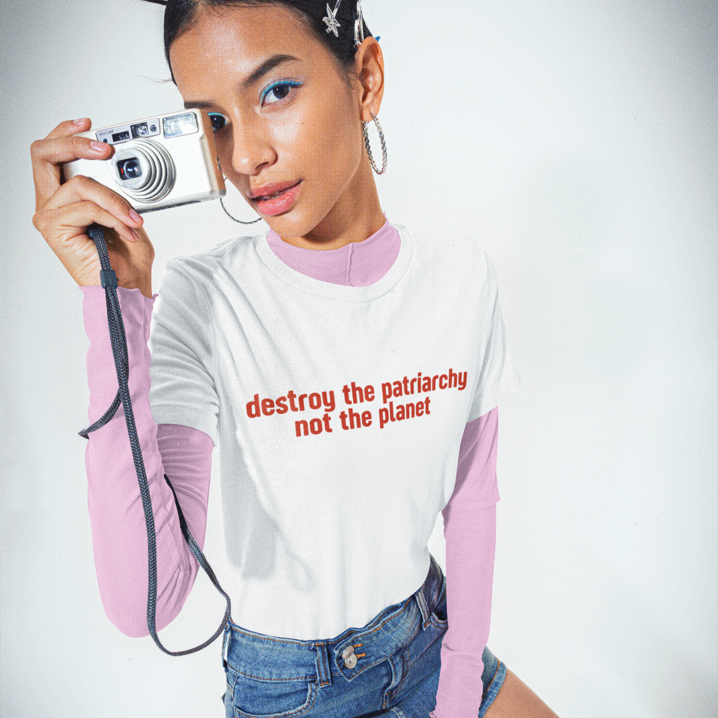 Destroy The Patriarchy Not The Planet Baby Tee