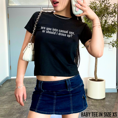 Casual Sex Dress Up Baby Tee