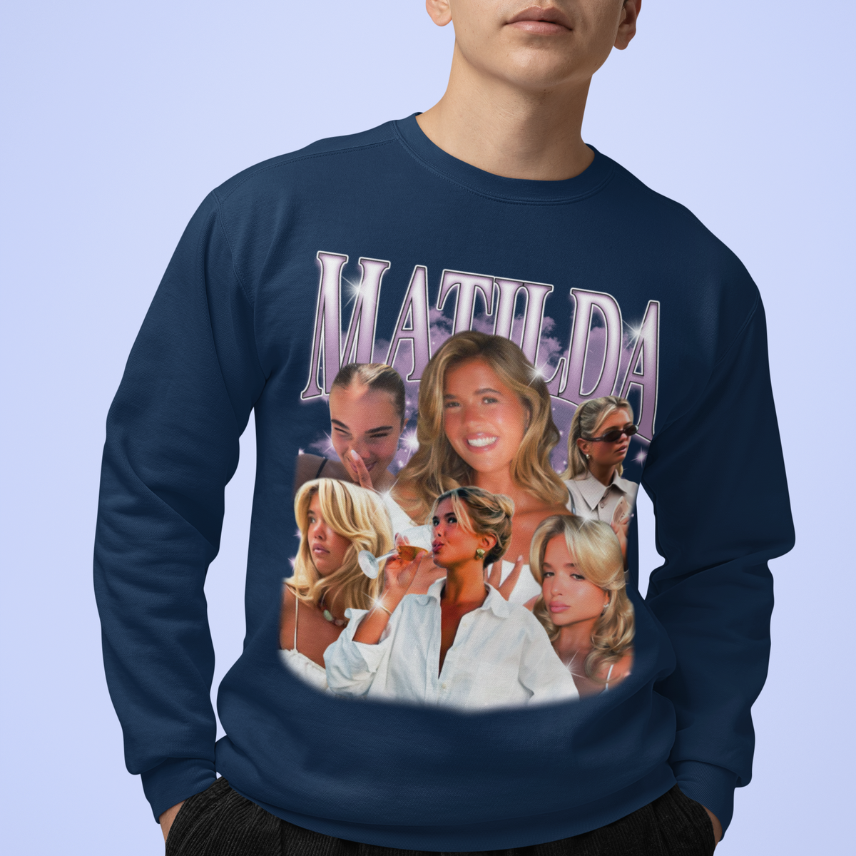 CUSTOM Create Your Own Bootleg Vintage Wash Crewneck Sweatshirt