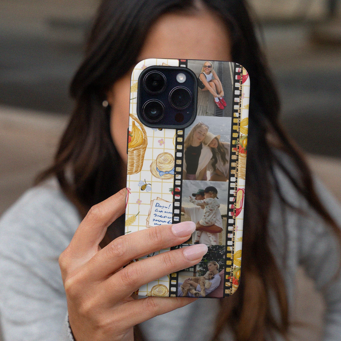 CUSTOM PHOTO Sweet Field Day Aesthetic iPhone Case
