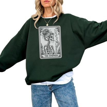 The Stoner Funny Tarot Card Crewneck Sweatshirt