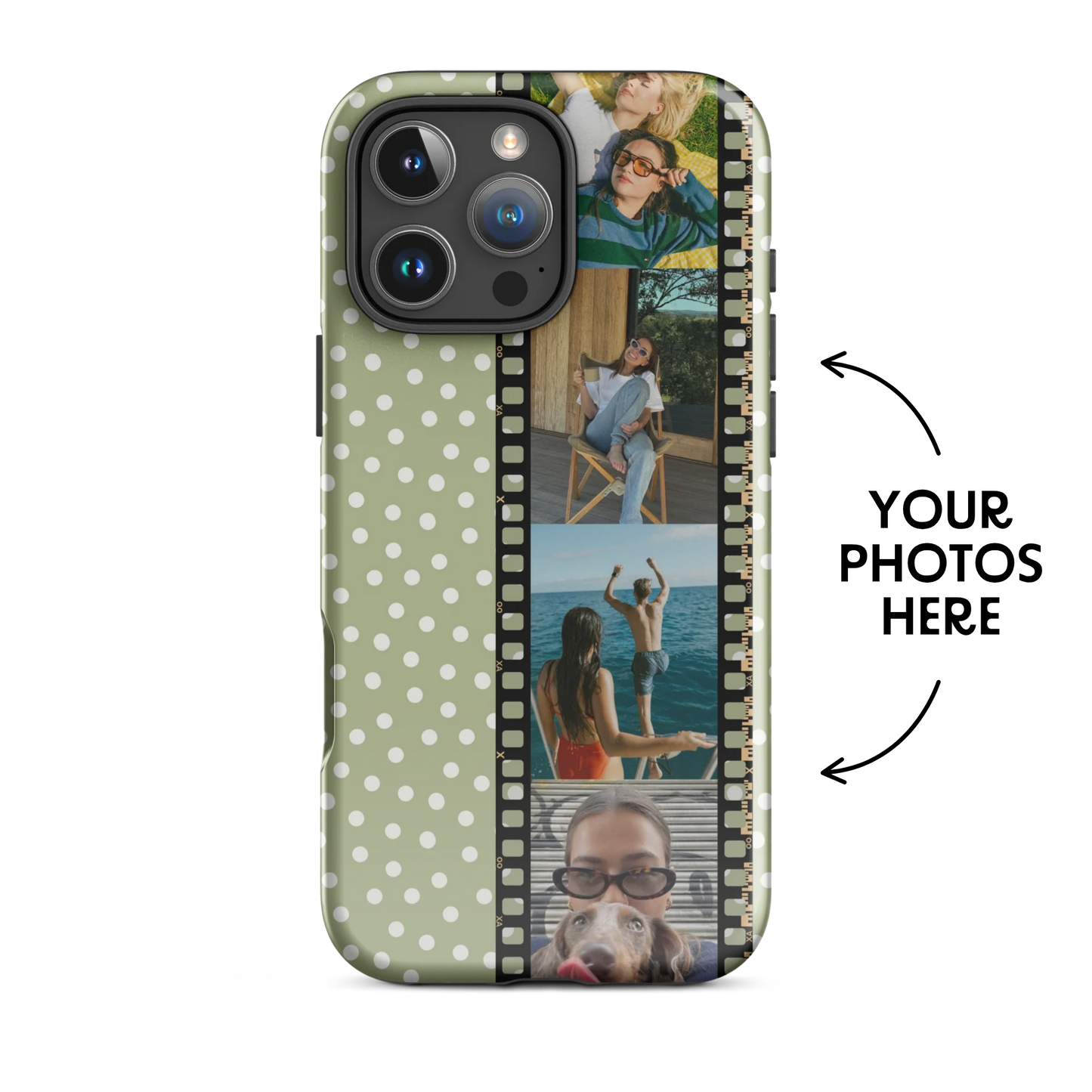 CUSTOM PHOTO Speckled Sage Aesthetic iPhone Case