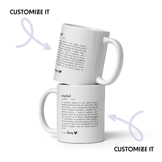 CUSTOM NAME Stepdad Dictionary Mug