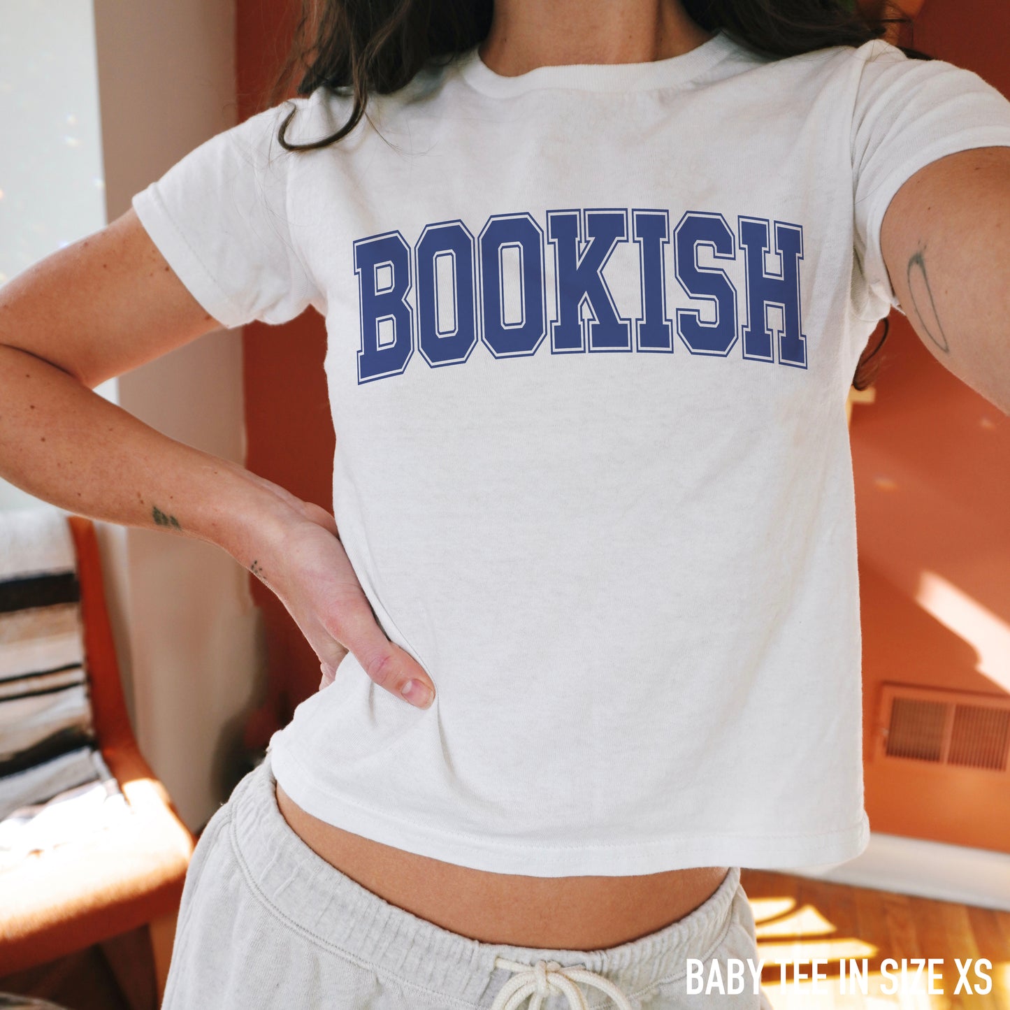 Bookish University Baby Tee