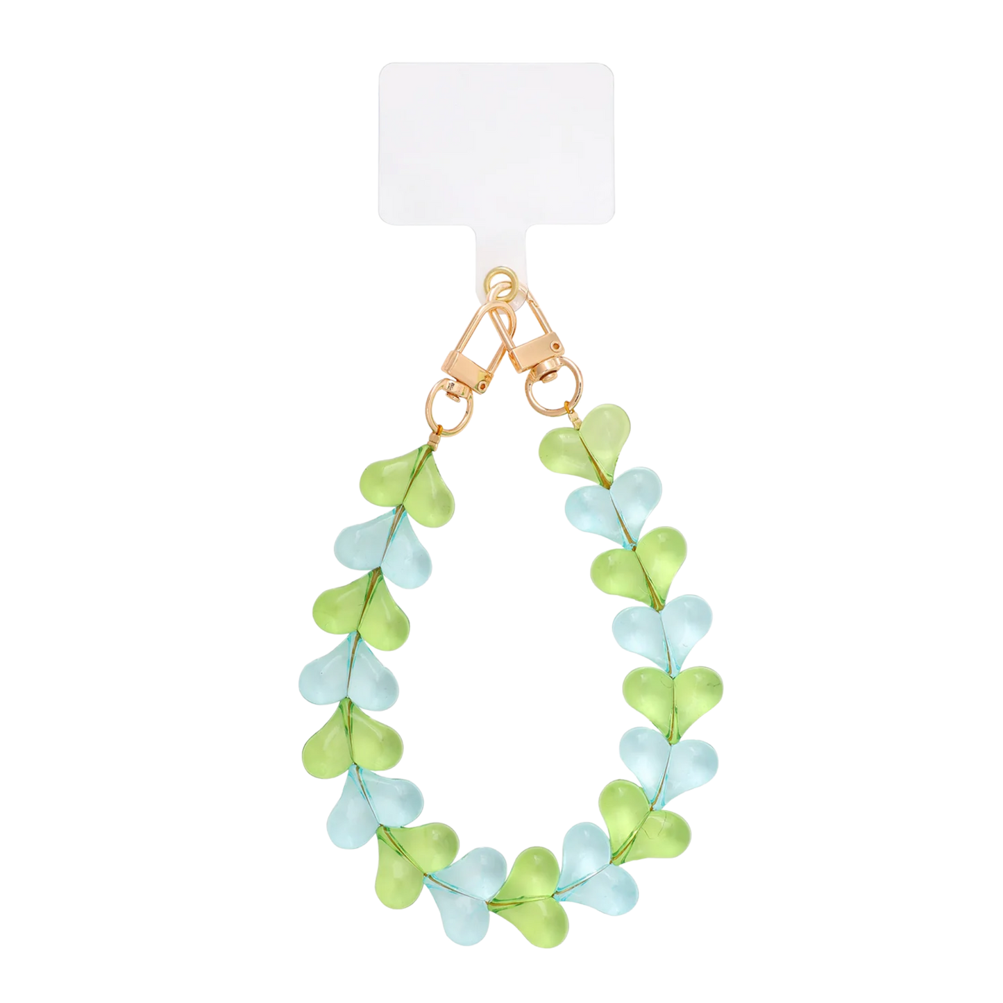 Heart Pop Beaded Phone Lanyard Charm Wrist Strap