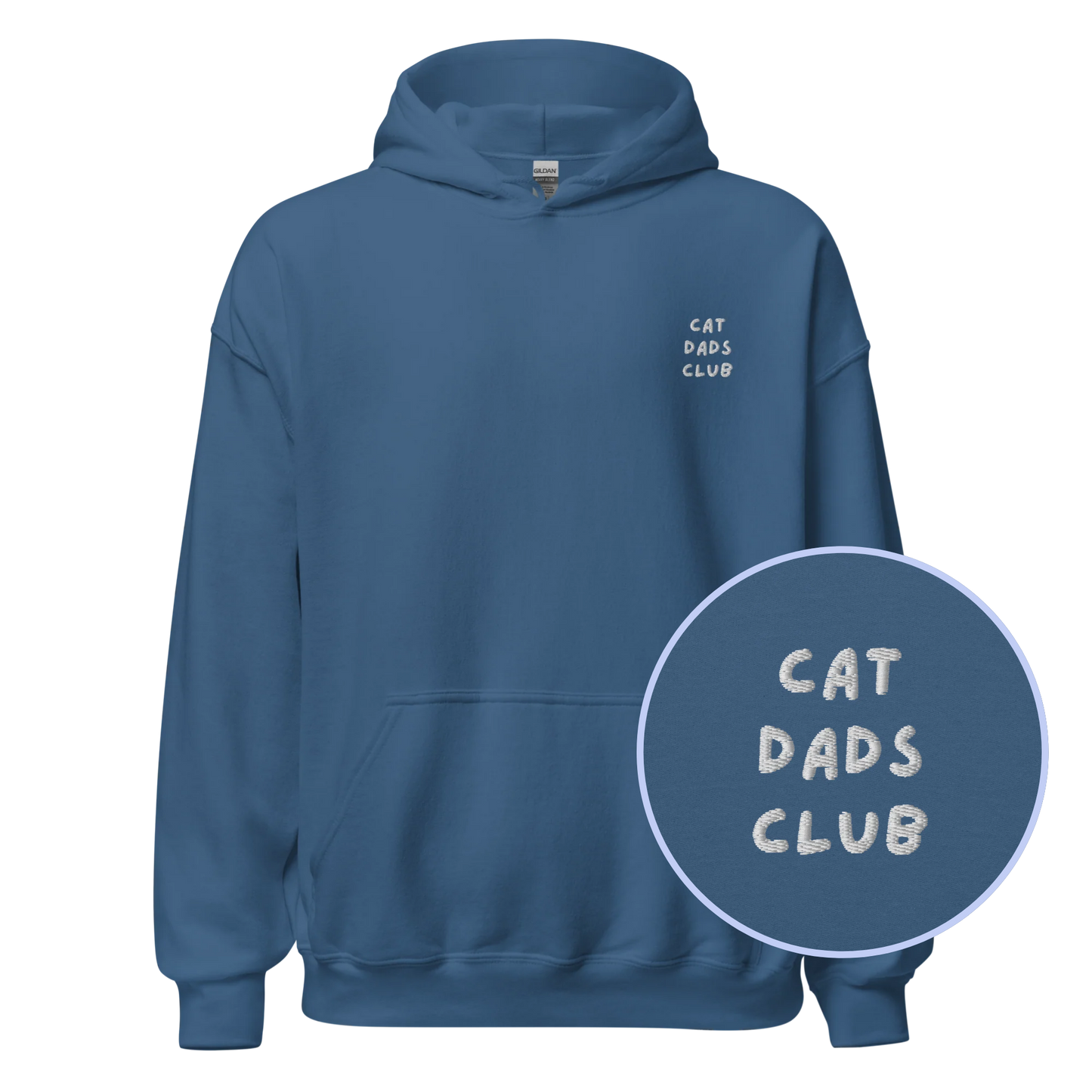 Cat Dads Club Embroidered Hoodie