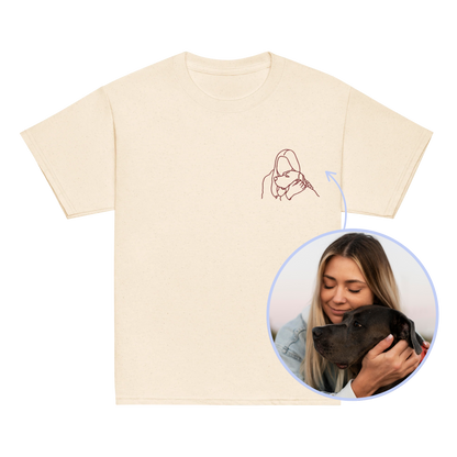 CUSTOM Embroidered Photo Portrait Baby Tee