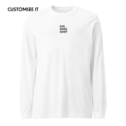 CUSTOM YOUR LOGO Embroidered Long Sleeve T-Shirt