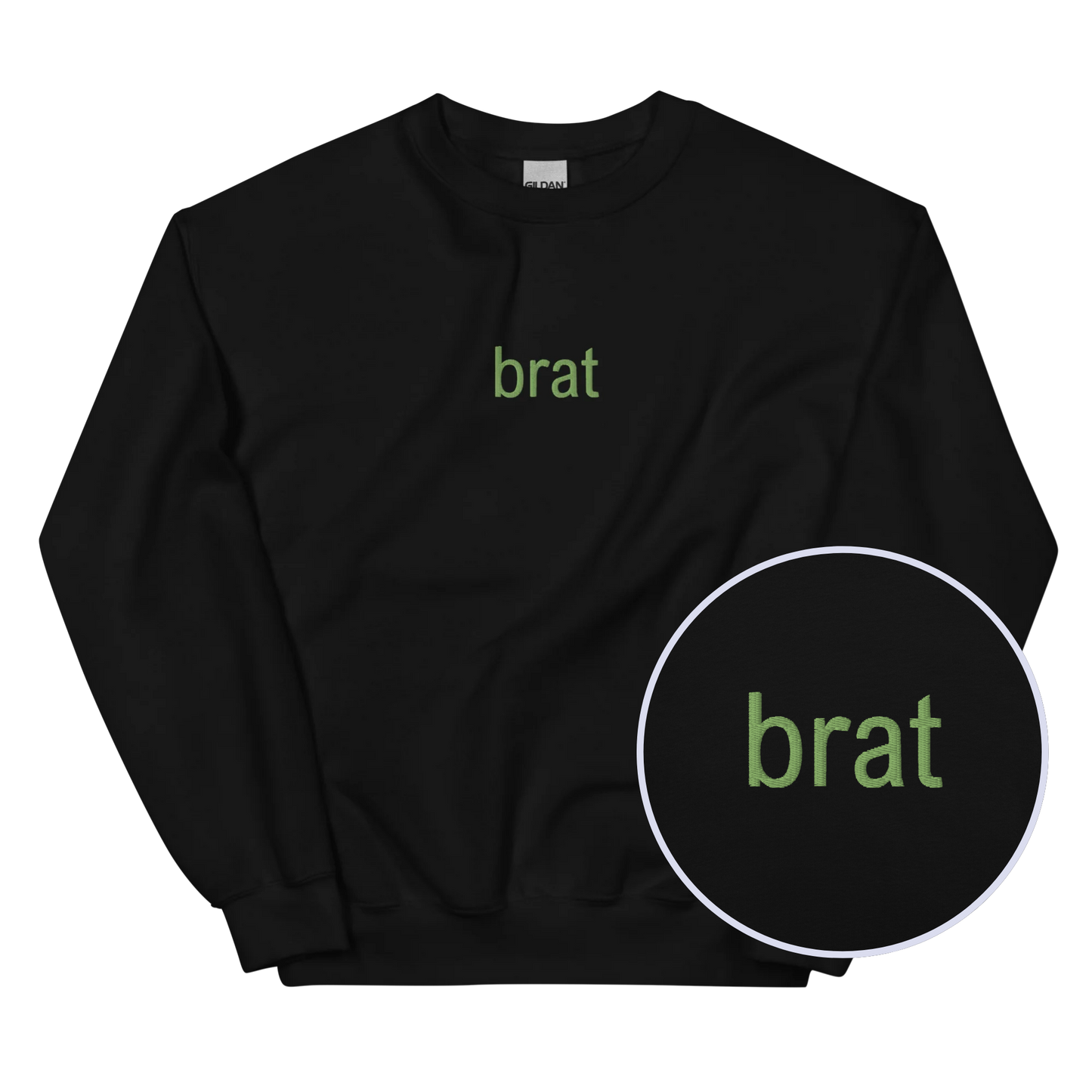 brat XCX Embroidered Crewneck Sweatshirt