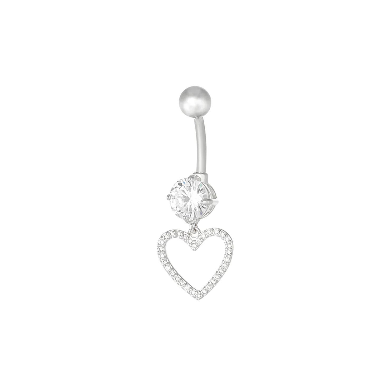 I Heart You Navel Belly Button Piercing