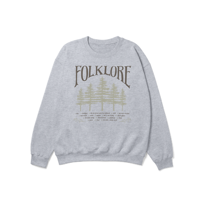 folklore Album Tracklist Crewneck Sweatshirt