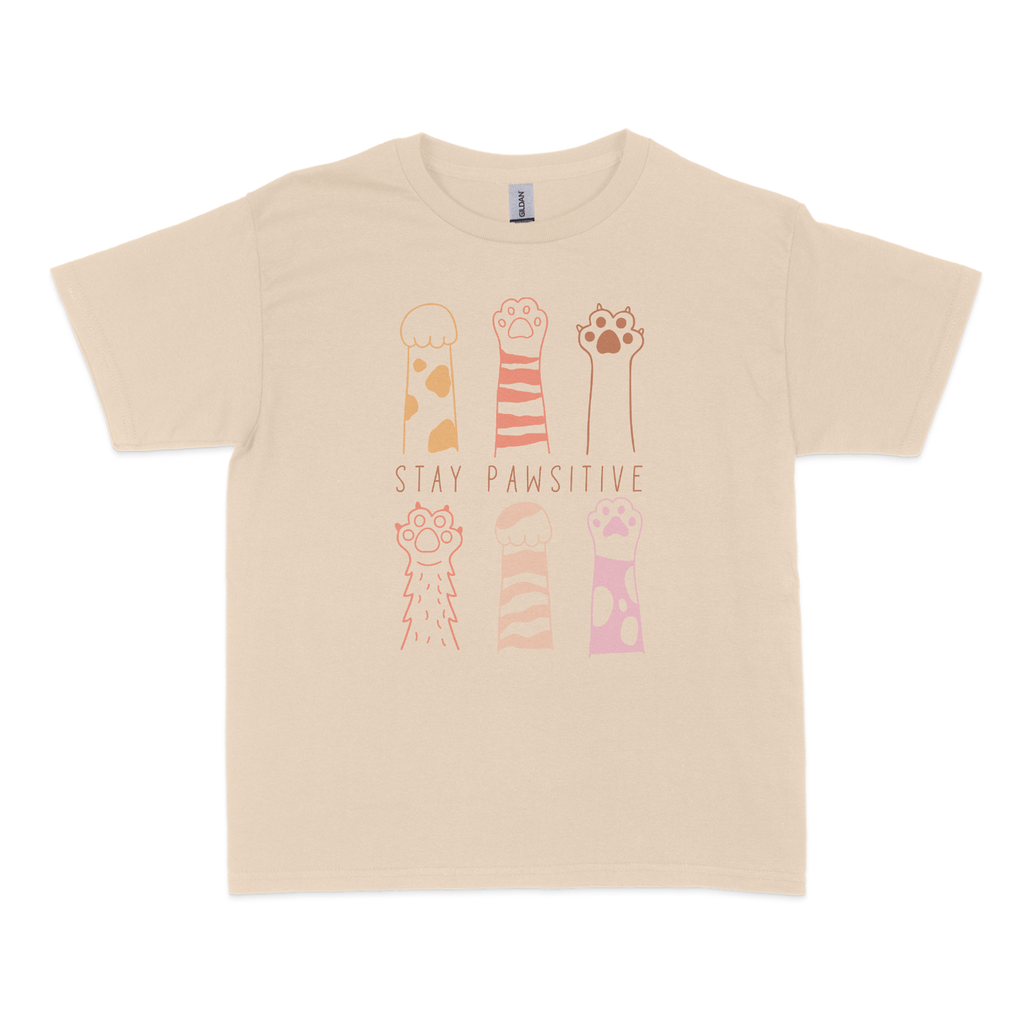 Stay Pawsitive Cats Baby Tee