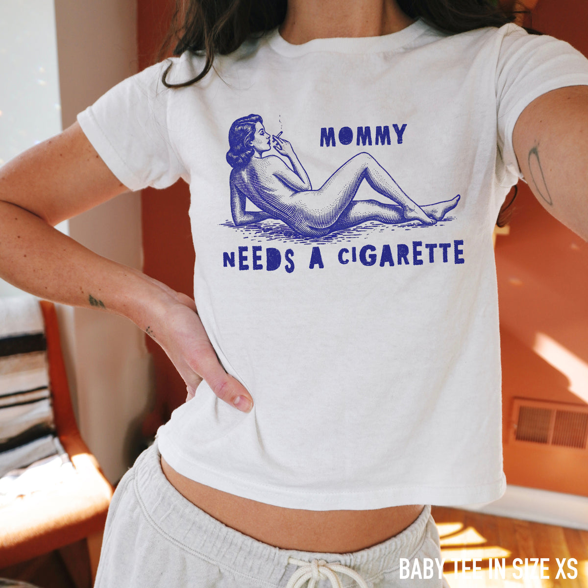 Mommy Needs a Cigarette Baby Tee