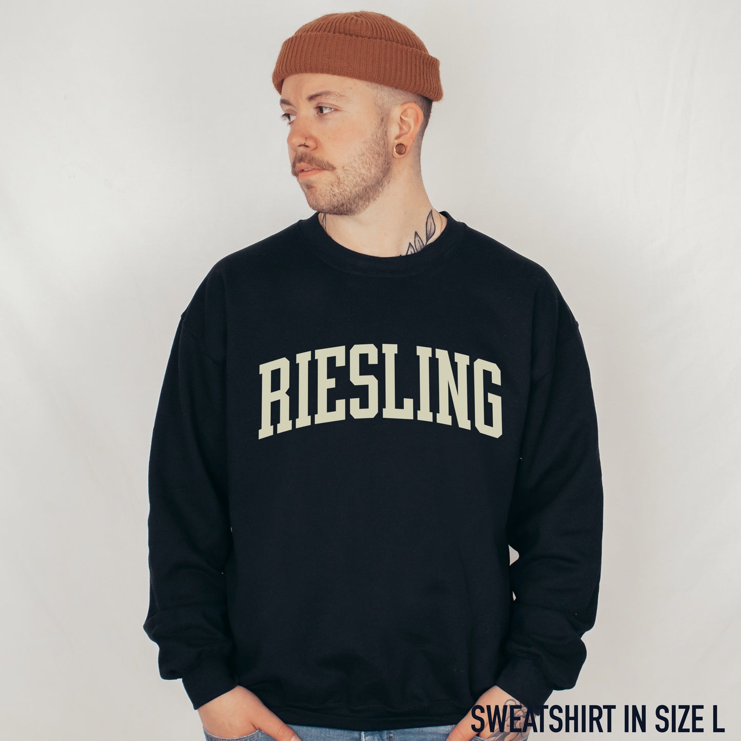 Riesling White Wine Varsity Sweatshirt
