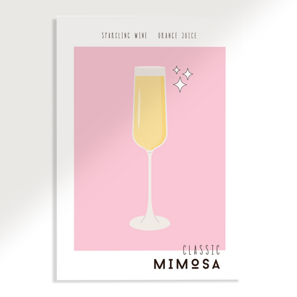 Mimosa Cocktail Poster