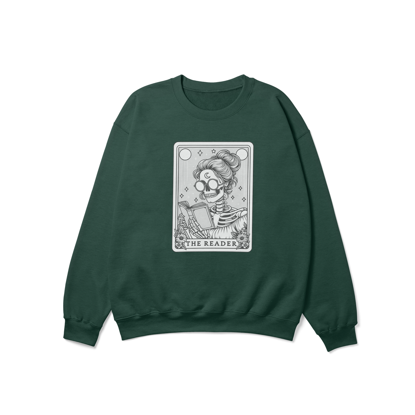 The Reader Funny Tarot Card Crewneck Sweatshirt