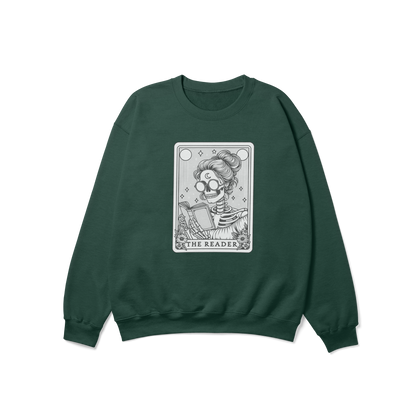 The Reader Funny Tarot Card Crewneck Sweatshirt