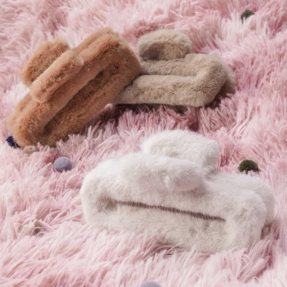 Hair clip fluffy straight