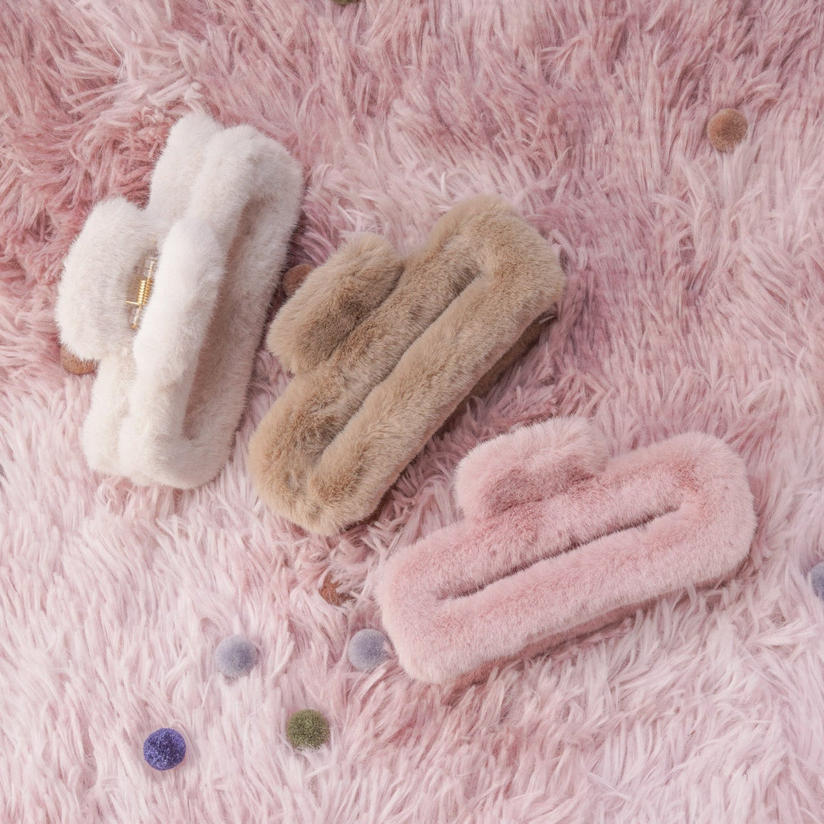 Hair clip fluffy straight