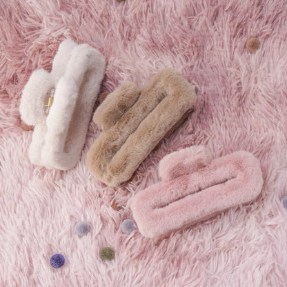 Hair clip fluffy straight