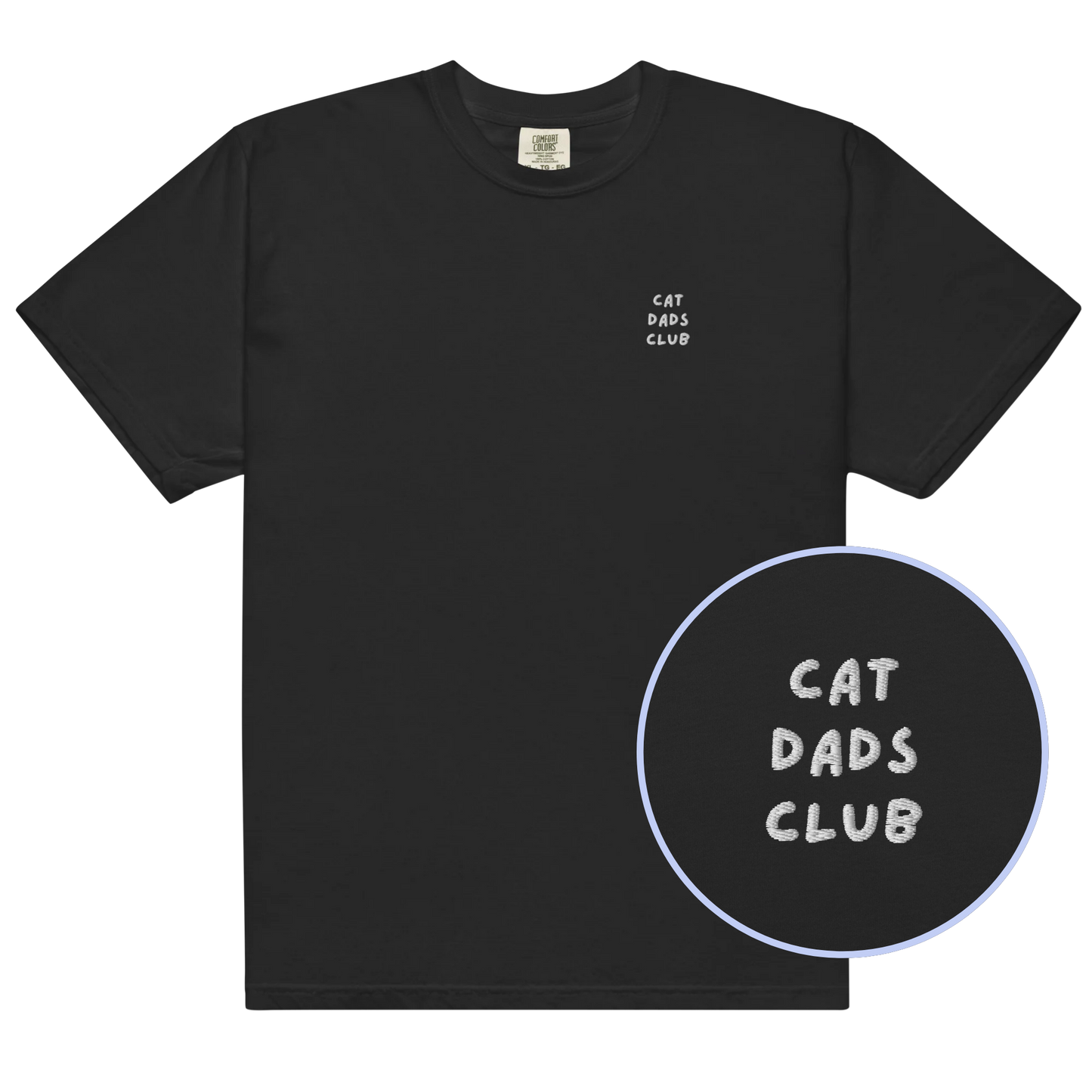 Cat Dads Club Embroidered Classic T-Shirt